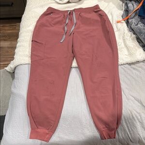 Figs Pink Jogger Sweatpants Cozy Athleisure